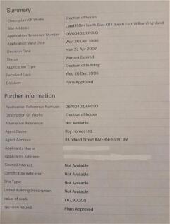 Planning Application