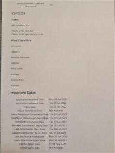 PLANNING INFORMATION