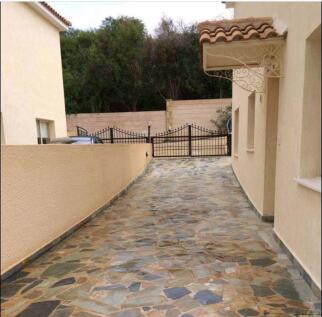 Side of villa