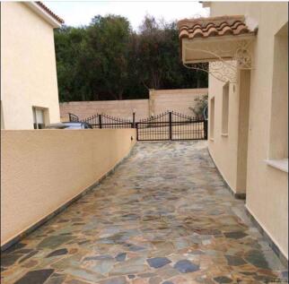 Side of villa