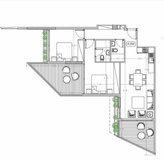 Apartment 302 plan