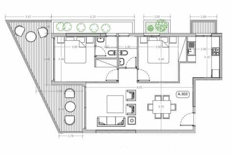 Apartment 303 plan