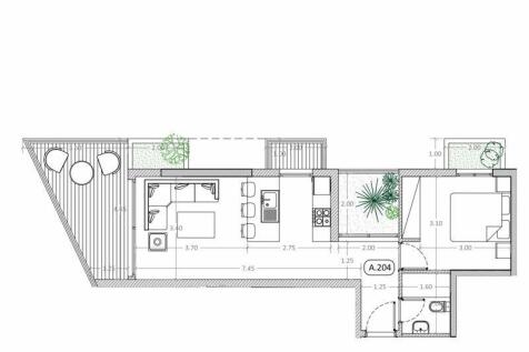 Apartment 204 plan