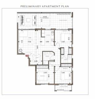 Floor plan apt 301