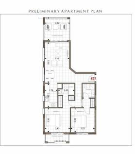 Floor plan apt 201