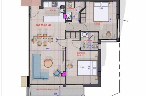 Floor plan apt 102