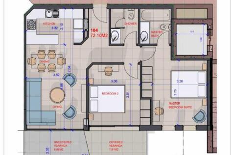 Floor plan apt 104