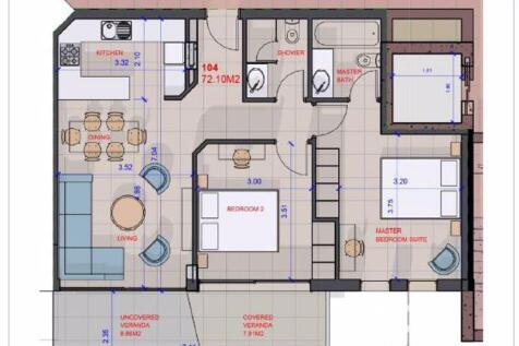 Floor plan apt 104