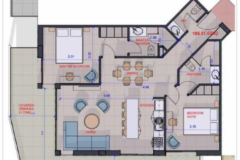 Floor plan apt 105