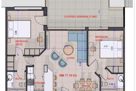 Floor plan apt 108