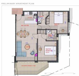 Floor plan apt 202