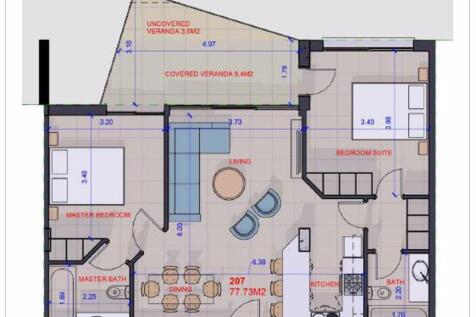 Floor plan apt 207
