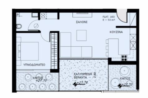 1 Bedroom Floor Plan
