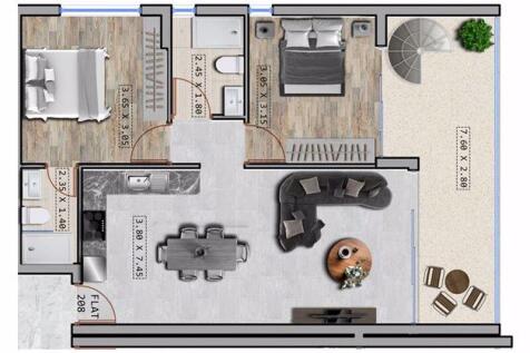 2 Bedroom Apartment