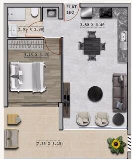 1 Bedroom Apartment