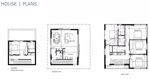 Villa 1 Floor Plans