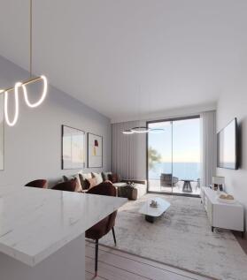 Kitchen and living