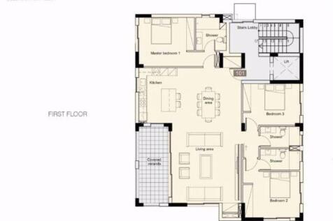 Floor plan apt 101