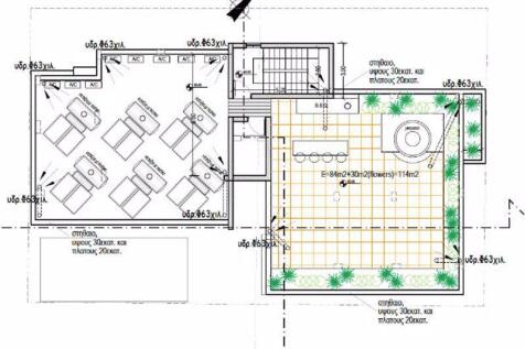 Roof terrace plan