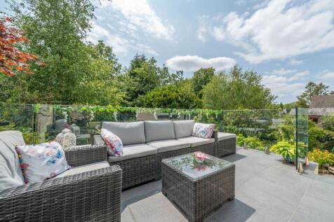 Raised patio area