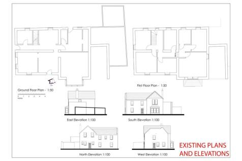 EXISTING PLANS AND ELEVATIONS 17 Station Road, Mid