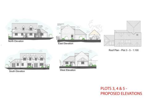 PLOTS 3, 4 &amp; 5 - PROPOSED ELEVATIONS 17 Station Ro