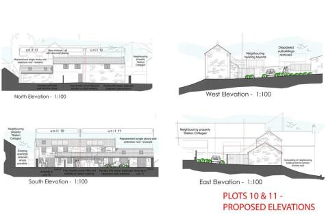 PLOTS 10 &amp; 11 - PROPOSED ELEVATIONS 17 Station Roa