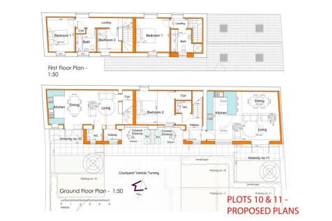 PLOTS 10 &amp; 11 - PROPOSED PLANS 17 Station Road, Mi