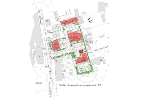 PLANNING PERMITTED - PROPOSED SITE PLAN SHOWING VE