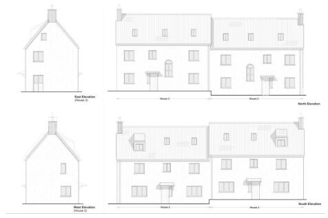 House 2 &amp; 3 Proposed Elevations