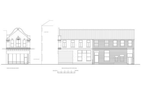 Proposed Front and Side Elevations | 131 High Stre