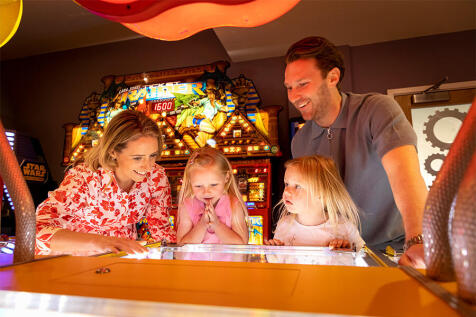 Family In Arcade