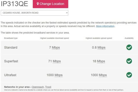 BROADBAND SPEED