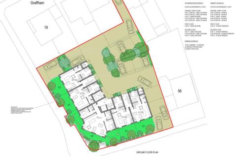 1695 PL01 Site Plan with Ground Floor and Site Pla
