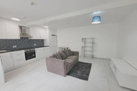 Living room with kitchen