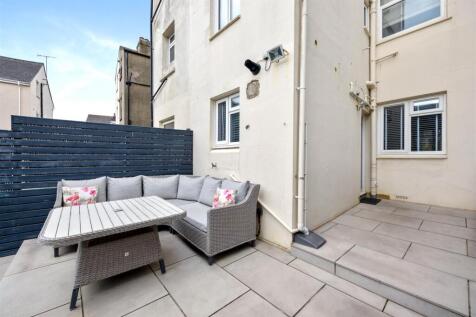 West facing rear garden