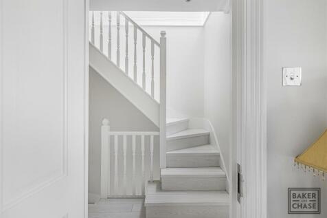 Stairs to second floor landing