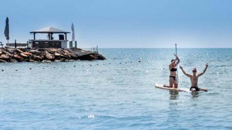 Swimming jetty