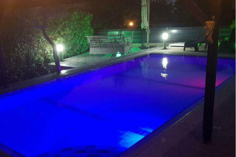 floodlit pool