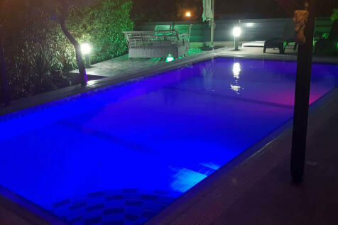 floodlit pool