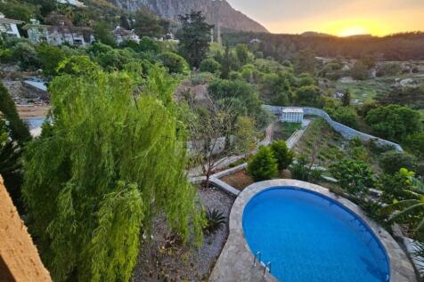 Sunset over hills
