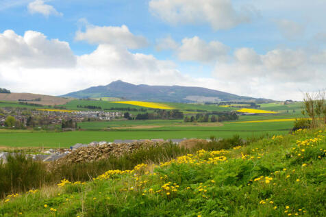 Bennachie hill and Inverurie town and countryside in Aberdeenshire