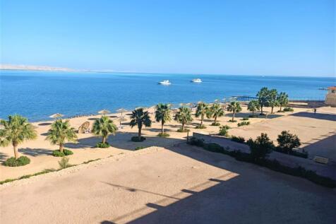 The private beach