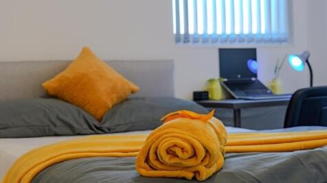 close up on bed
