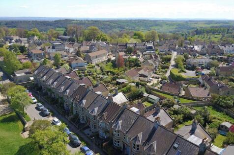 Aerial of terrace and village