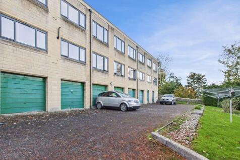 Rear of building garage