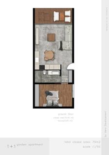 1&#43;1 Garden Apartment with Beautiful Environment Image 9999