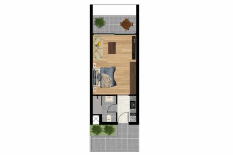 Stunning 1&#43;0 Studio Penthouse with perfect Roof Terrace Image 9999