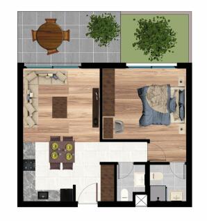  Luxury 1&#43;1 Garden Apartment with Multi-Inverter Air Conditioning System Image 9999