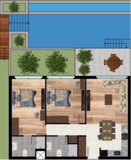 Amazing 2&#43;1 Garden Apartment with Pool Image 9999